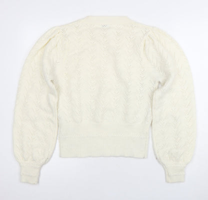 Womens UK Size S Warehouse Ivory  Jumper