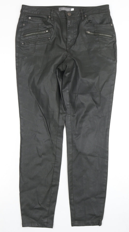 Mint Velvet Women's Black Skinny Trousers - Size 12