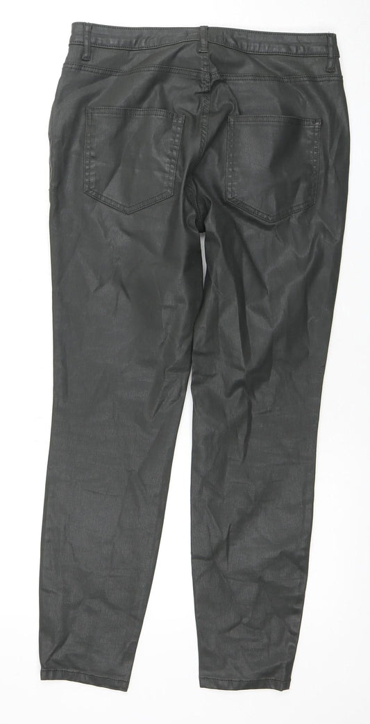 Mint Velvet Women's Black Skinny Trousers - Size 12