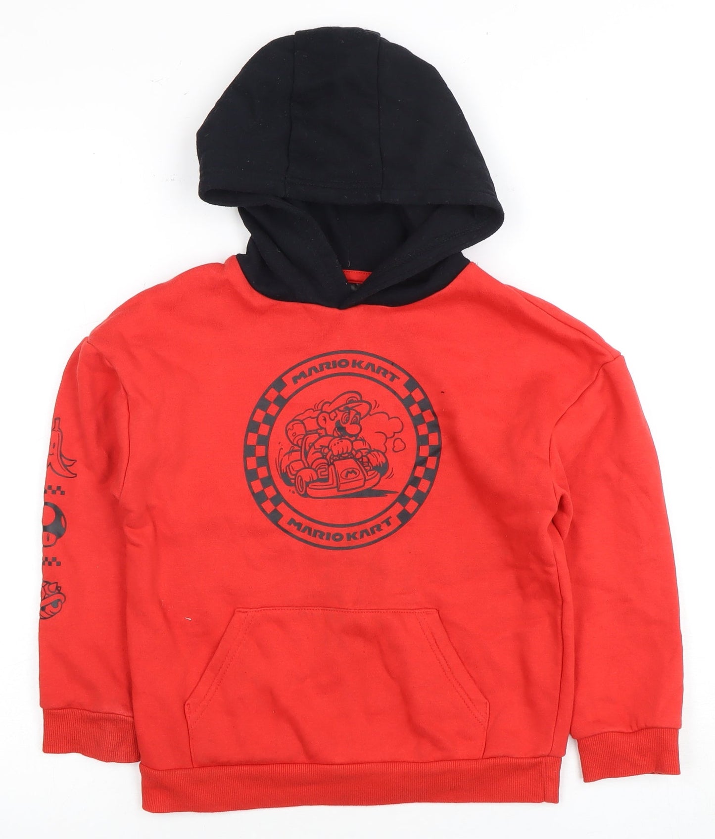 Mario Kart Boys Red Pullover Hoodie 7-8 Years