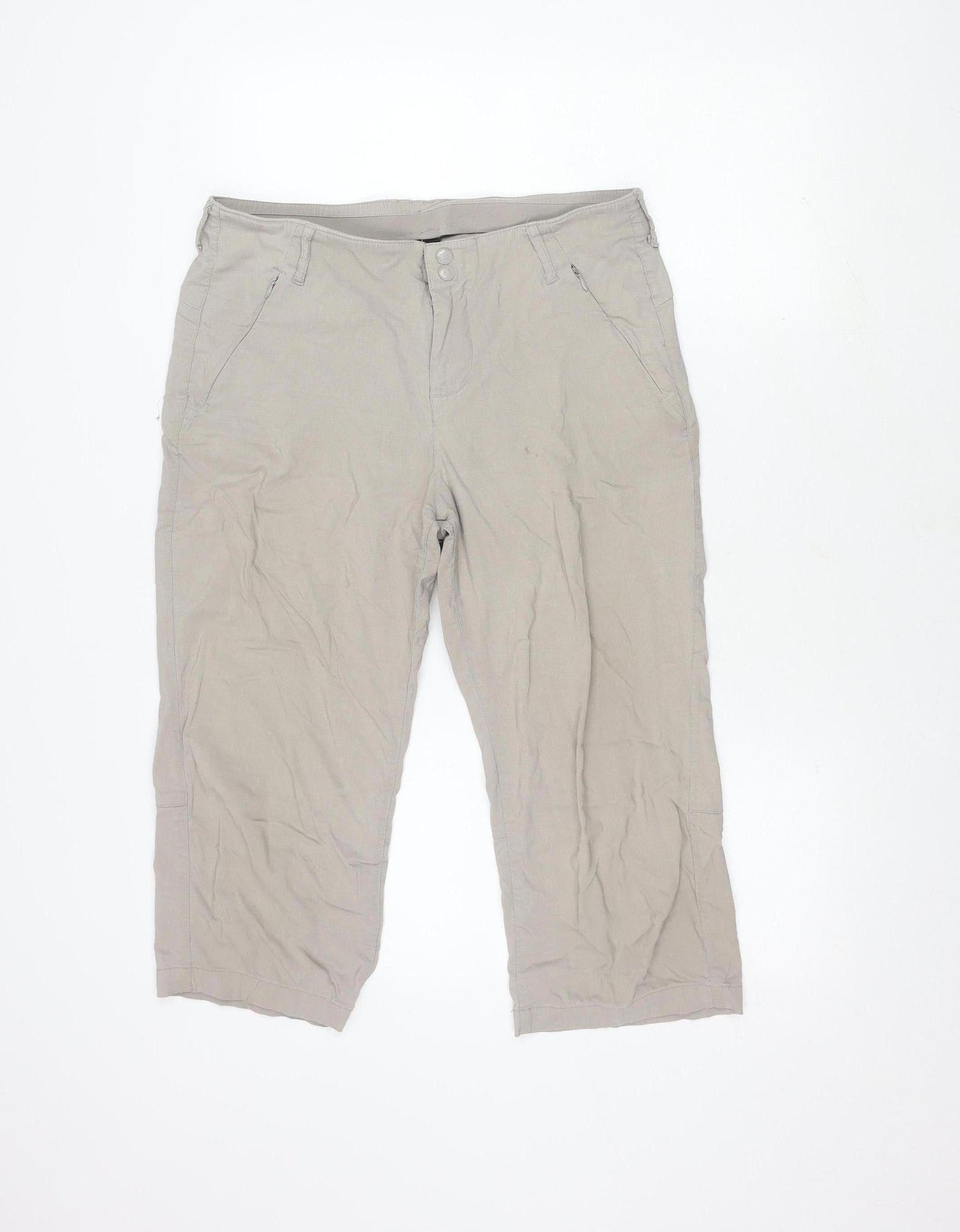 Karrimor Women's Cropped Grey Trousers - Size 14