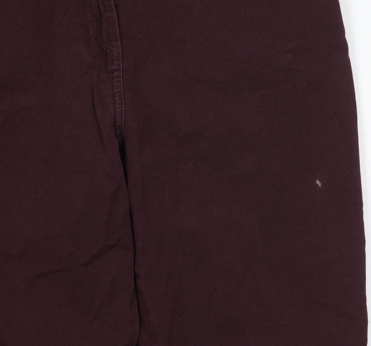 Womens UK Size 12 Marks and Spencer Regular Fit Casual Bordeaux Trousers
