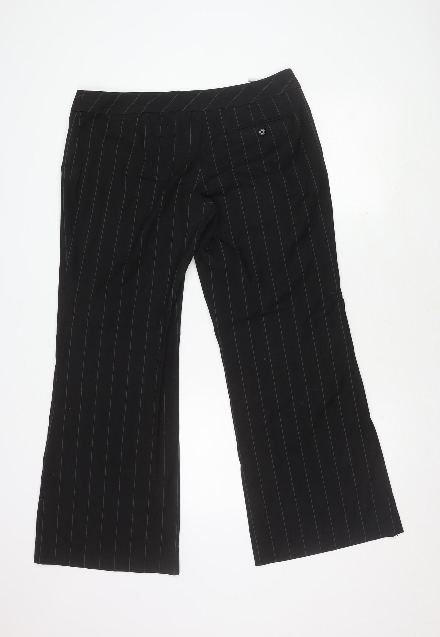 Womens UK Size 16 Oasis Classic Fit  Black Trousers