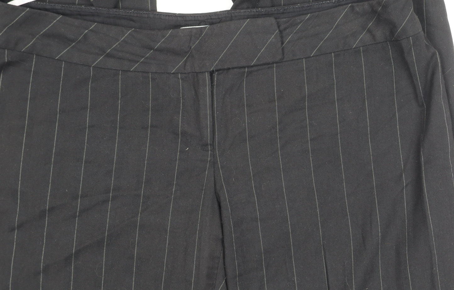Womens UK Size 16 Oasis Classic Fit  Black Trousers