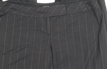 Womens UK Size 16 Oasis Classic Fit  Black Trousers