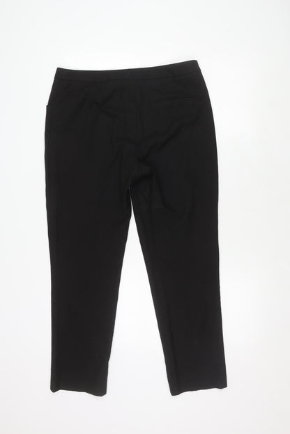 Womens UK Size 14 Oasis Regular Fit  Black Trousers