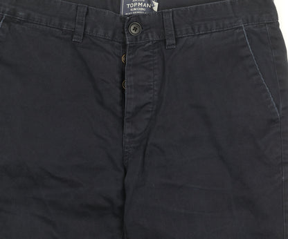 Topman Men's Black Slim Chino Trousers 34R