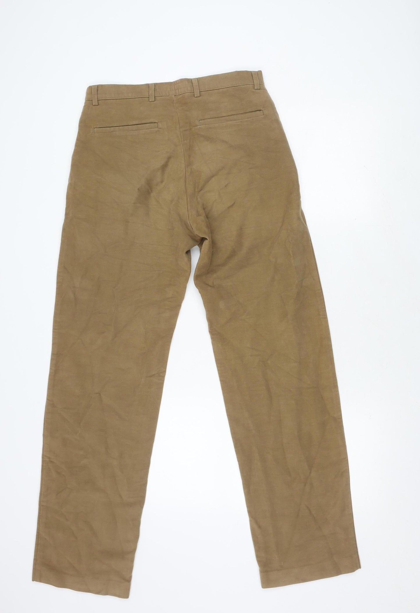 Lineadirection Men's Brown Trousers Size 32 Cotton