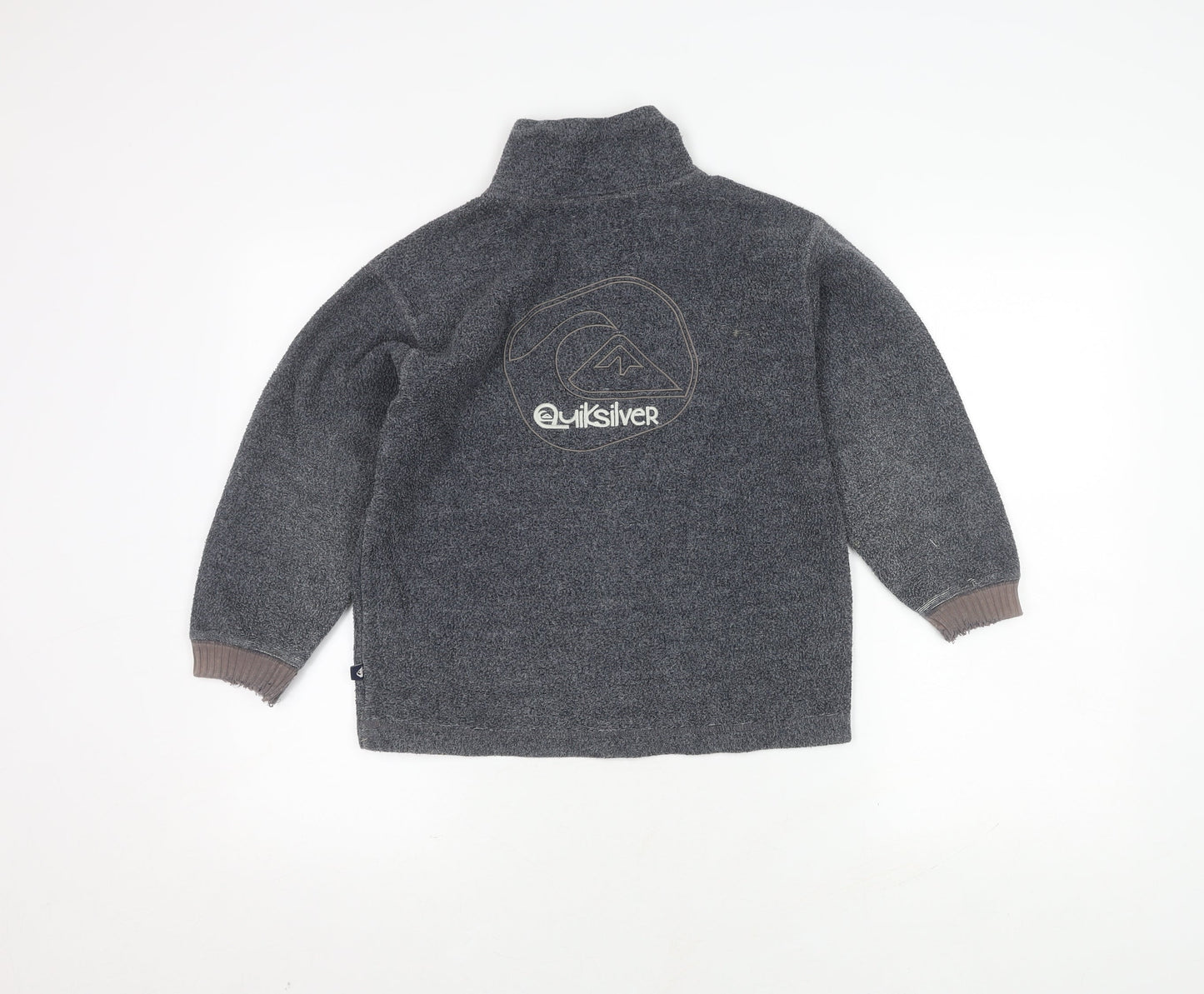 Quiksilver Boys Grey 1/2 Zip Sweatshirt, Size 8, Warm & Stylish