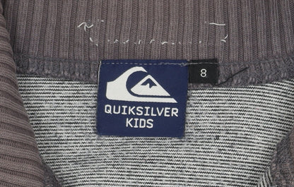 Quiksilver Boys Grey 1/2 Zip Sweatshirt, Size 8, Warm & Stylish