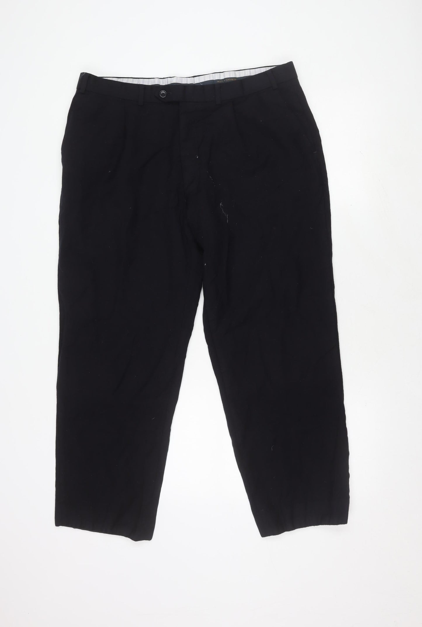 Marks and Spencer Men's Black Dress Pants - Size 38