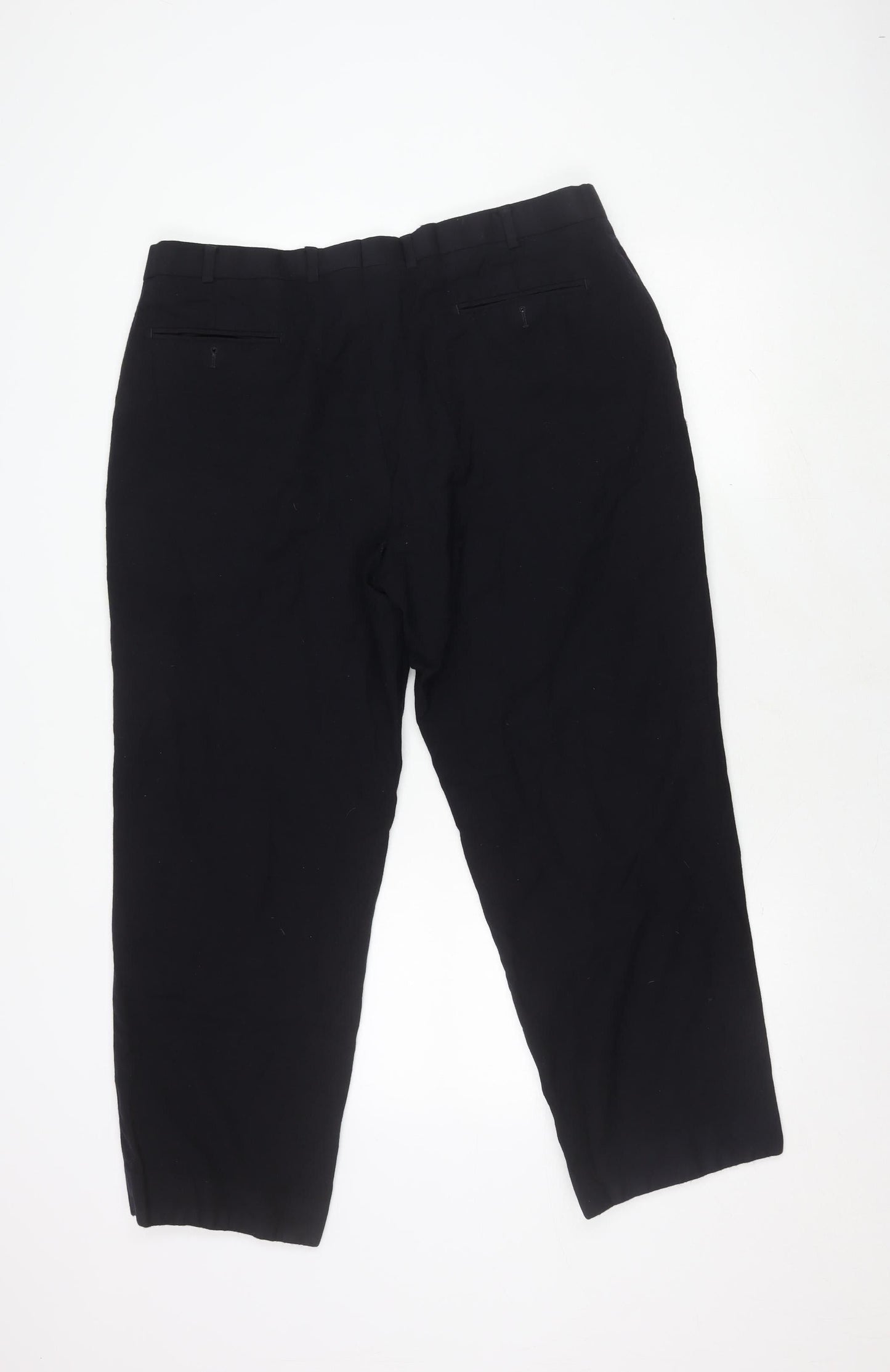Marks and Spencer Men's Black Dress Pants - Size 38