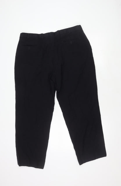 Marks and Spencer Men's Black Dress Pants - Size 38