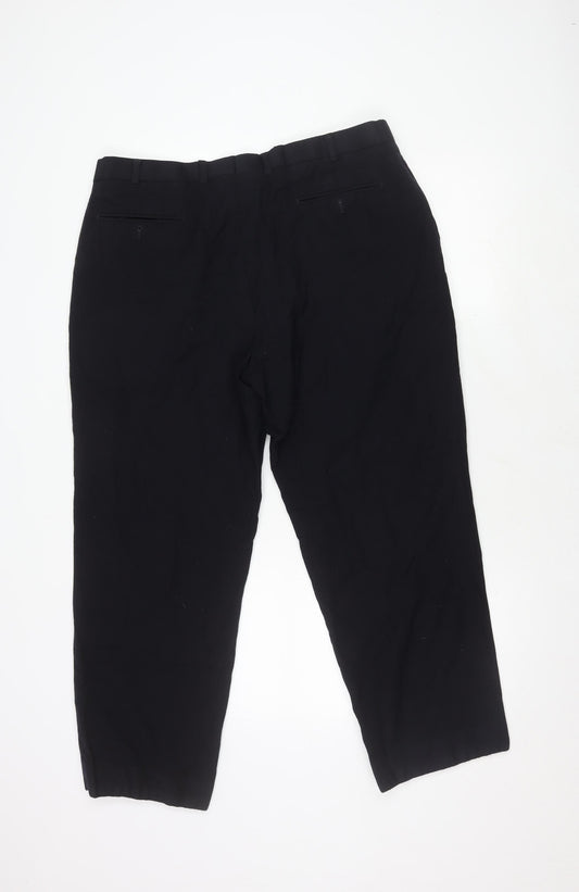 Marks and Spencer Men's Black Dress Pants - Size 38