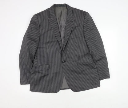 Mens UK Size 40 Fellini Regular Grey Suit Jacket