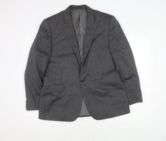 Mens UK Size 40 Fellini Regular Grey Suit Jacket