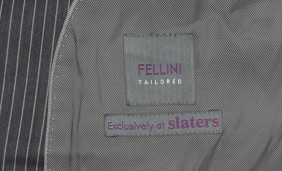 Mens UK Size 40 Fellini Regular Grey Suit Jacket