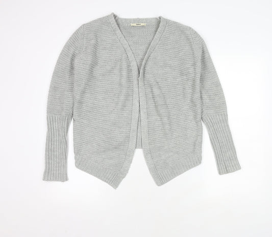Womens UK Size S Oasis Grey Cardigan Jumper