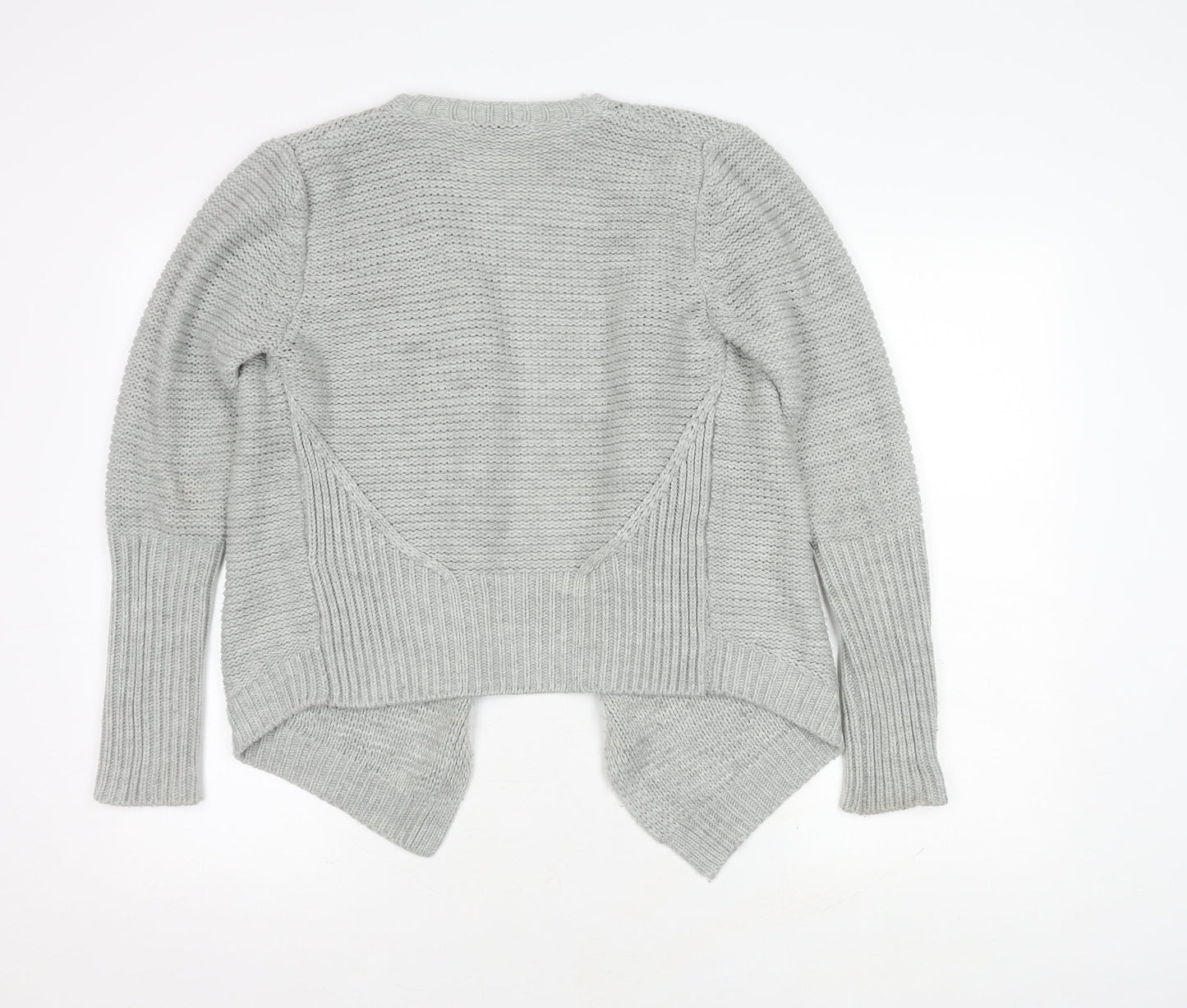 Womens UK Size S Oasis Grey Cardigan Jumper