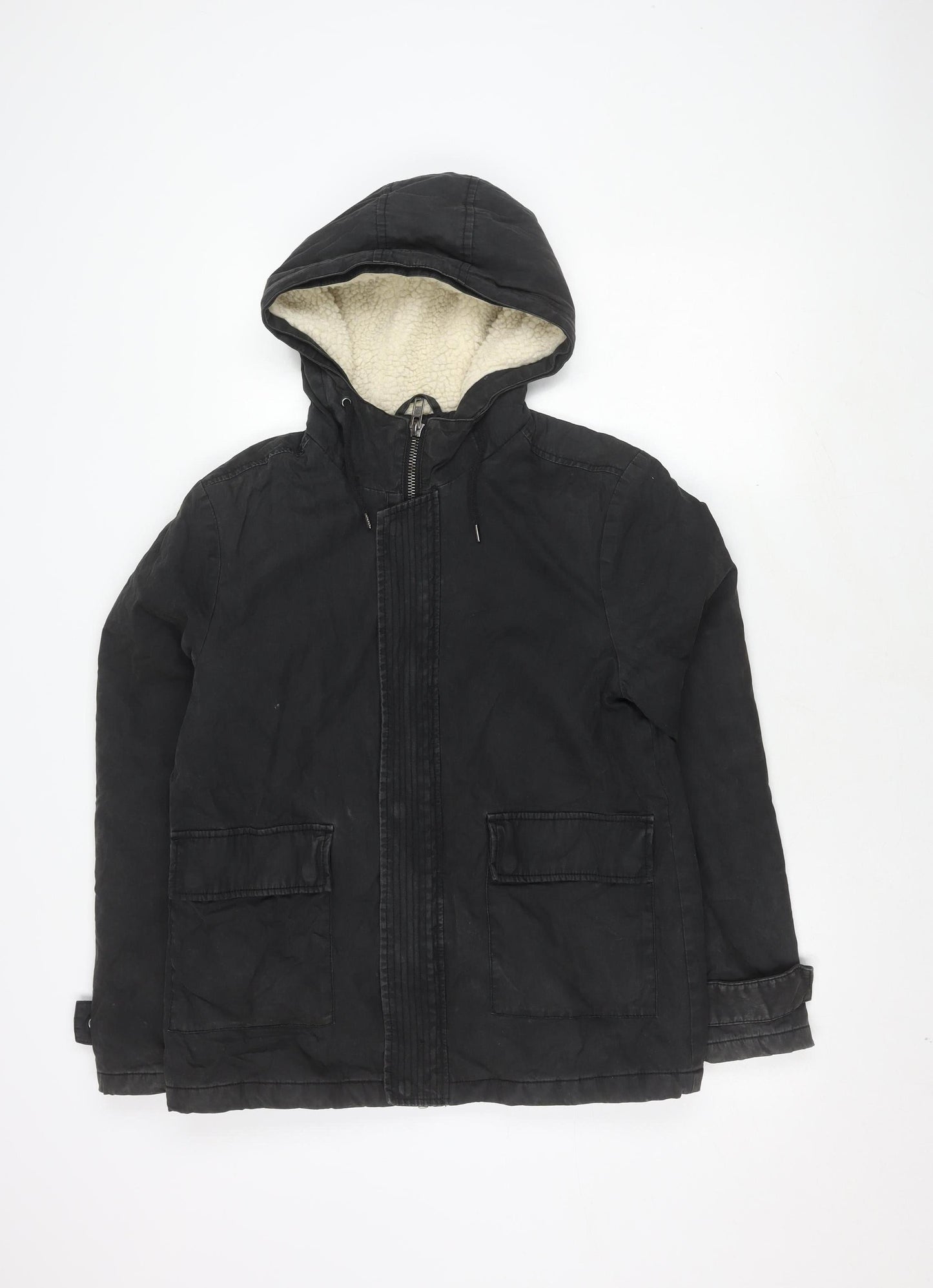 Mens UK Size XS Topman Black Basic Jacket
