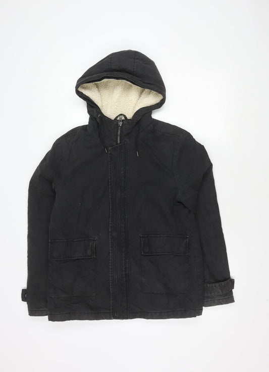 Mens UK Size XS Topman Black Basic Jacket