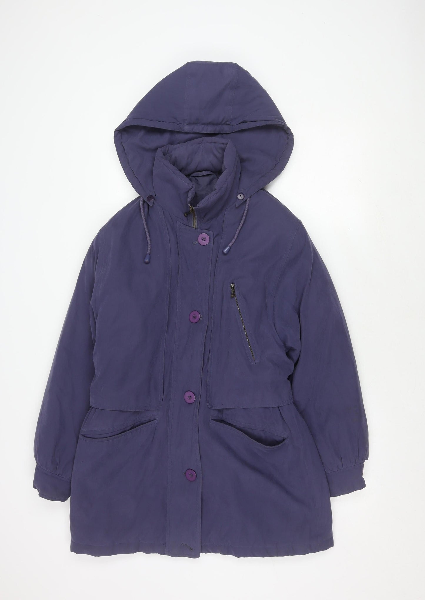 Womens UK Size 10 Dannimac Purple Parka Coat