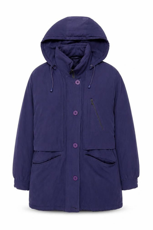 Womens UK Size 10 Dannimac Purple Parka Coat