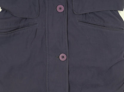 Womens UK Size 10 Dannimac Purple Parka Coat