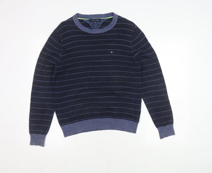 Tommy Hilfiger Men’s XS Blue Striped Pullover Jumper