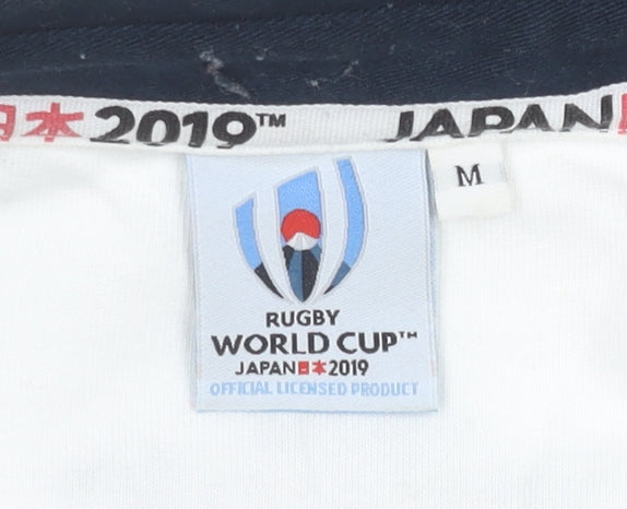 Rugby World Cup England Rugby Mens Polo White M Long Sleeve Sports