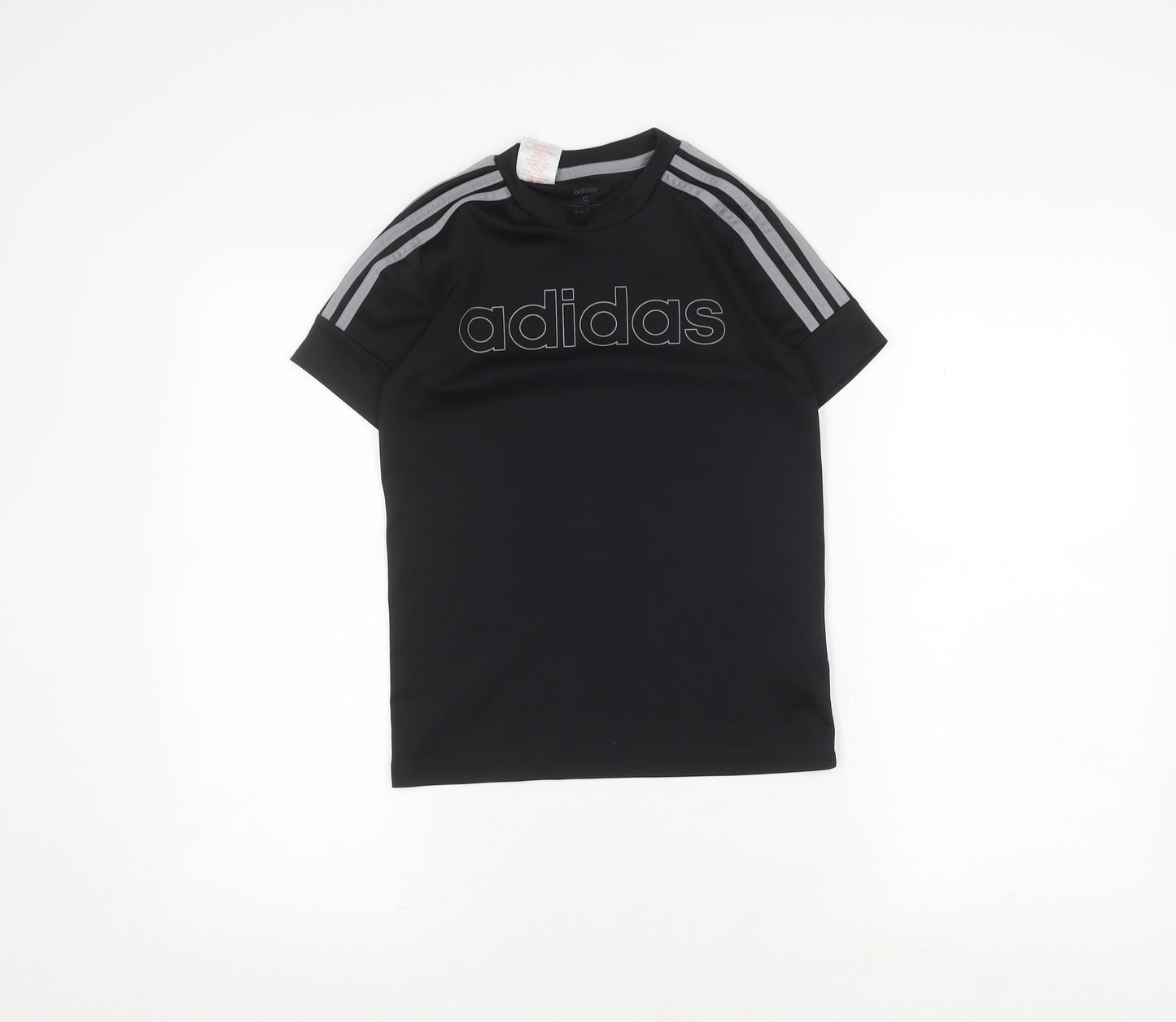 Adidas Boys Black T-Shirt 9-10 Years Gym Jersey Top
