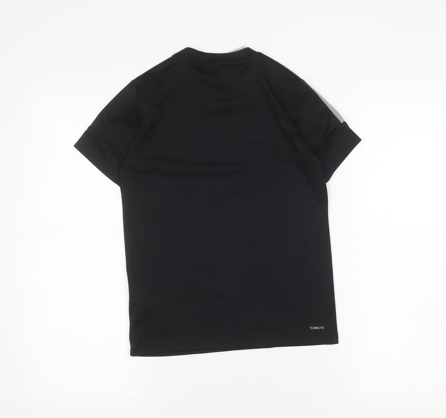 Adidas Boys Black T-Shirt 9-10 Years Gym Jersey Top