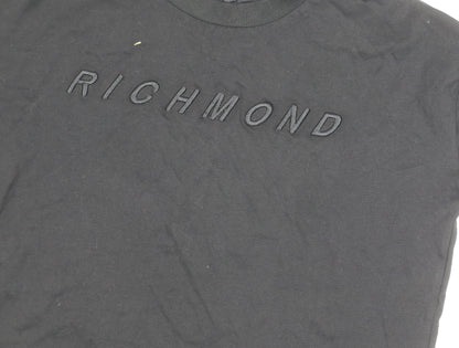 Richmond Sport Black Unisex Basic T-Shirt, M, Short Sleeve