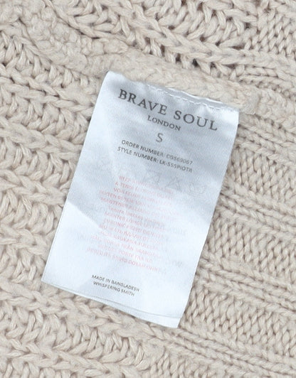 Brave Soul Women's Beige Cardigan, S
