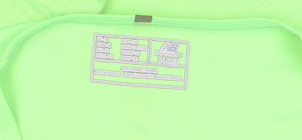 New Balance Men's Green XL Running Tank Top