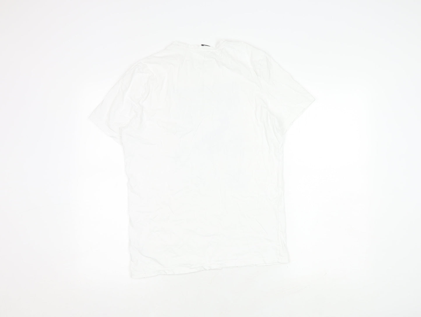 George Men's White Black Panther Comic T-Shirt S