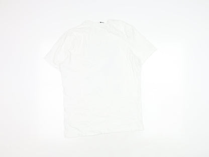 George Men's White Black Panther Comic T-Shirt S