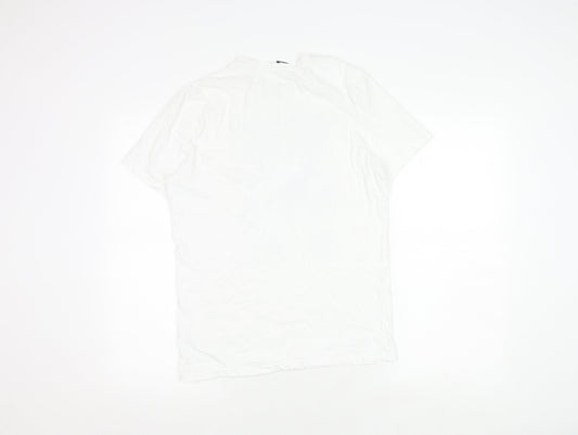 George Men's White Black Panther Comic T-Shirt S