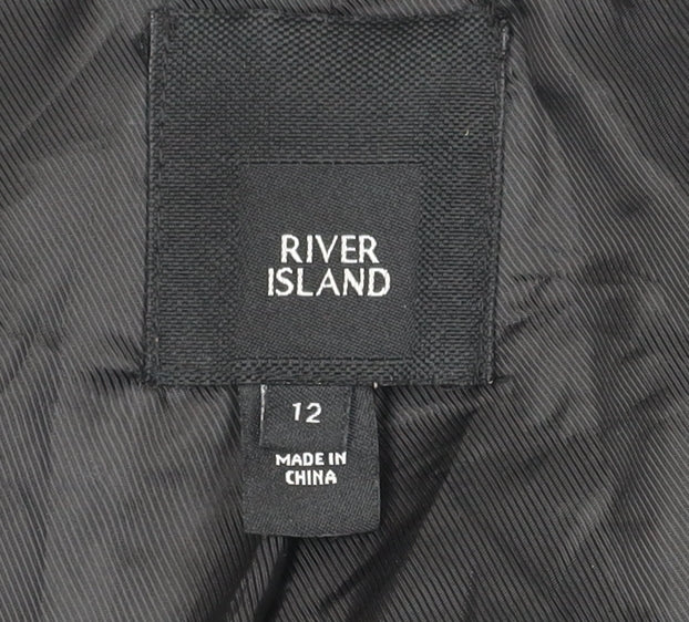 Womens UK Size 12 River Island Black