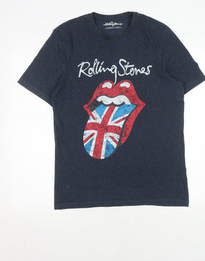 The Rolling Stones Men’s Blue Graphic T-Shirt, Size S