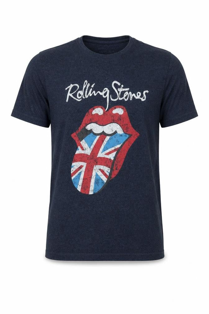 Mens UK Size S The Rolling Stones Blue  T-Shirt