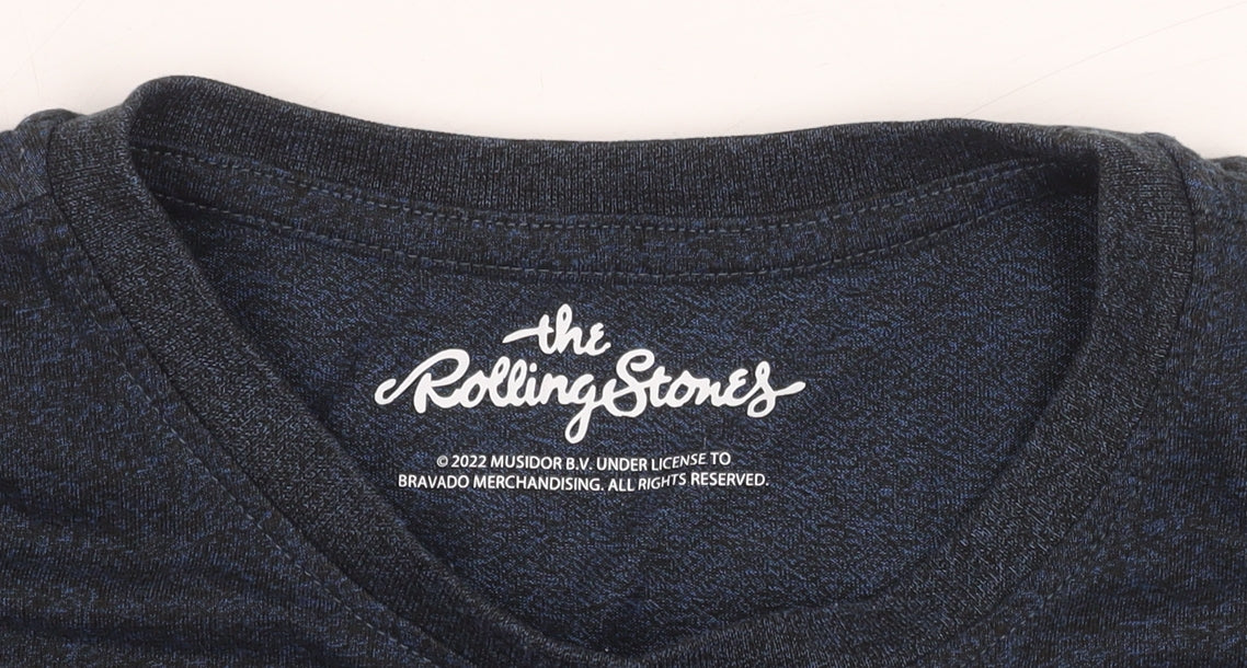 The Rolling Stones Men’s Blue Graphic T-Shirt, Size S