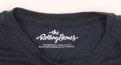 The Rolling Stones Men’s Blue Graphic T-Shirt, Size S