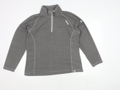 Regatta Women's Grey 1/4 Zip Pullover - Size 16