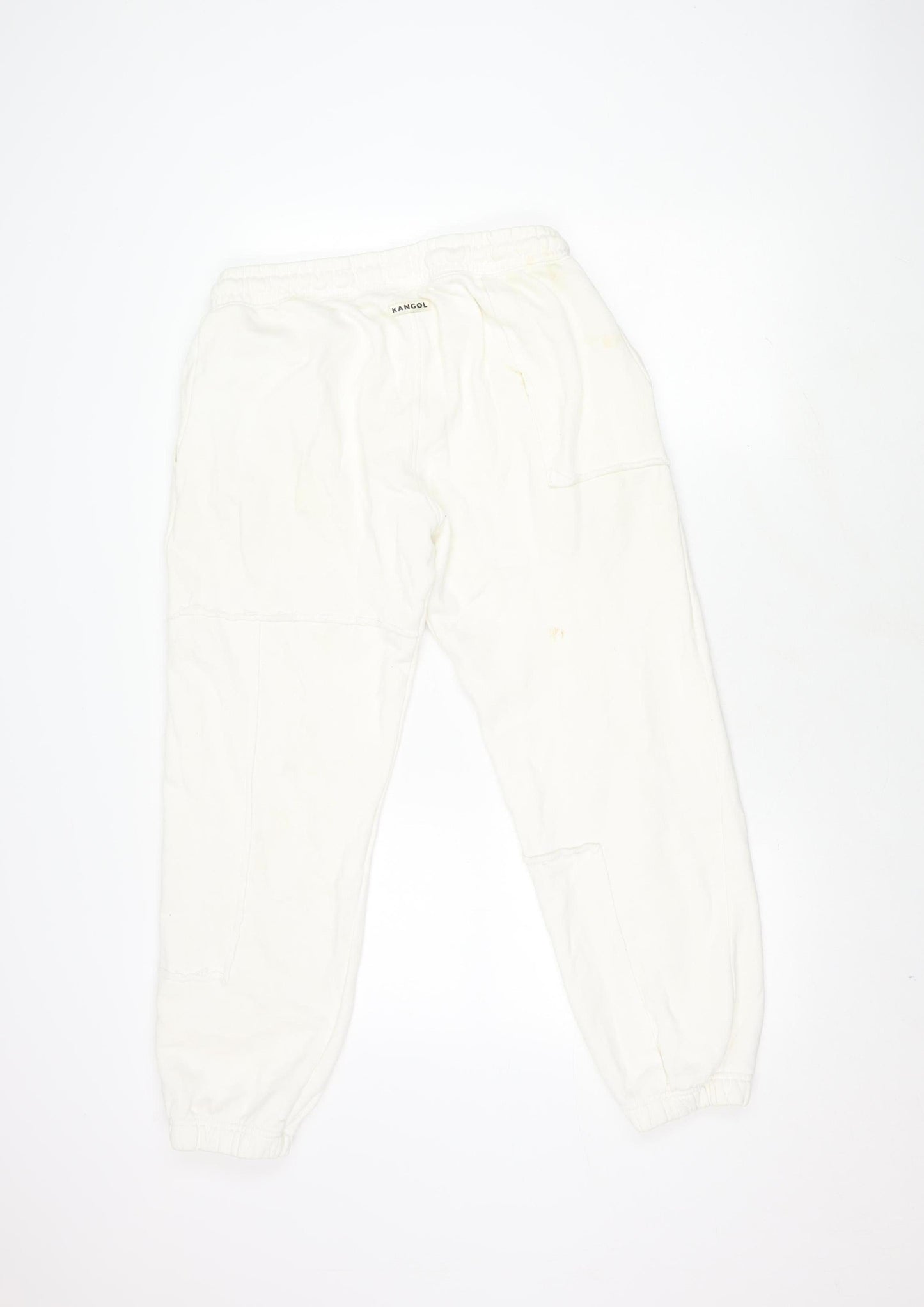 Womens UK Size 10 Kangol  Jogger White Trousers