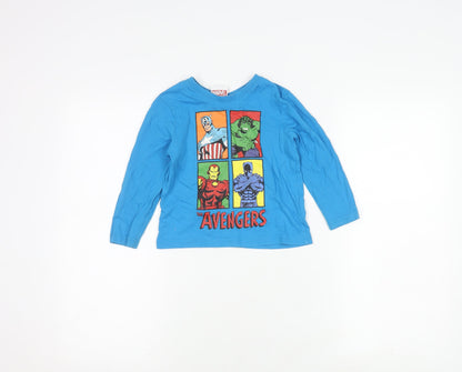 Marvel Avengers Boys Blue Long Sleeve T-Shirt 2-3 Years