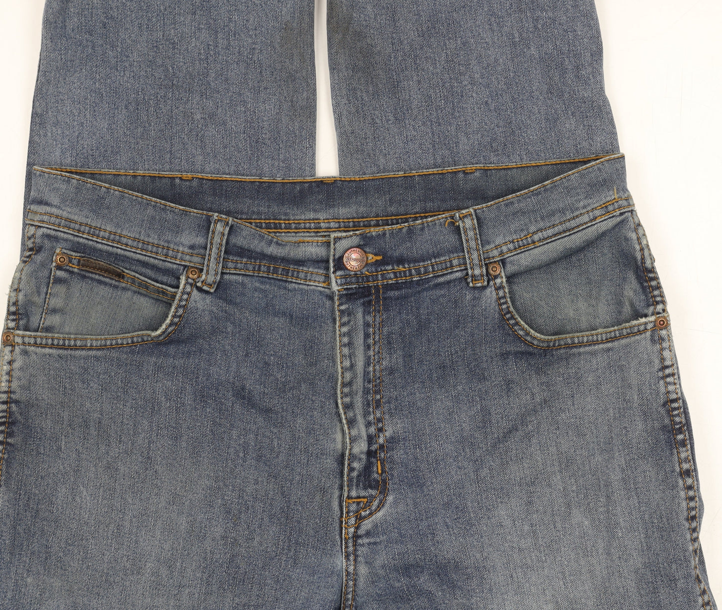 Wrangler Men's Blue 36 Straight Denim Jeans