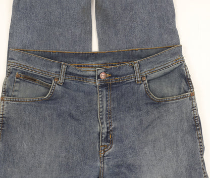 Wrangler Men's Blue 36 Straight Denim Jeans