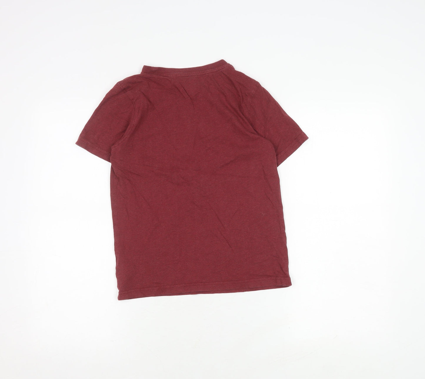 Timberland Boys Red XS T-Shirt, Short Sleeve, Casual, Logo