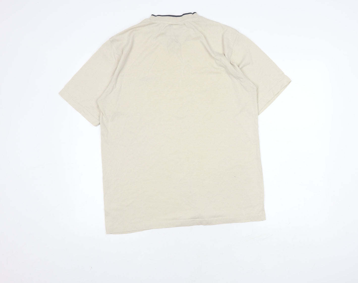 Umbro Beige Unisex Medium V-Neck T-Shirt
